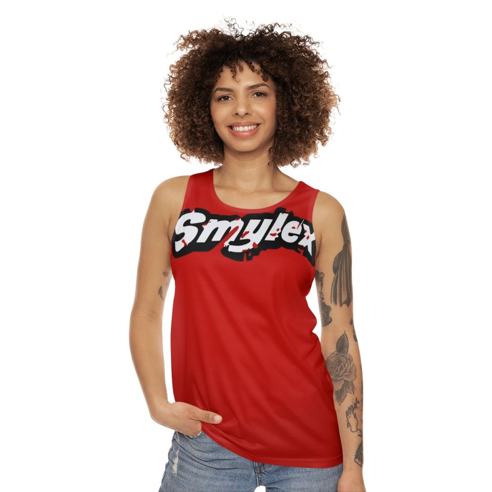 Smylex unisex harley quinn inspired lego tank top - women