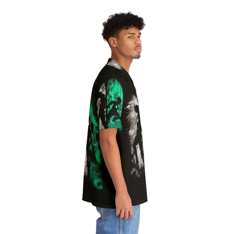 Boku No Hero Academia One For All Hawaiian Shirt featuring Midoriya Deku and All Might - People Pight