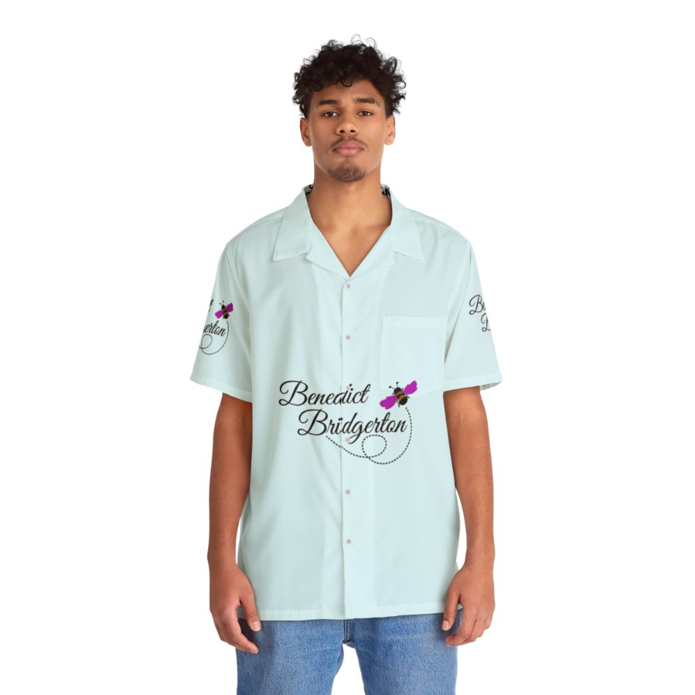 Benedict Bridgerton Floral Hawaiian Shirt - People Front