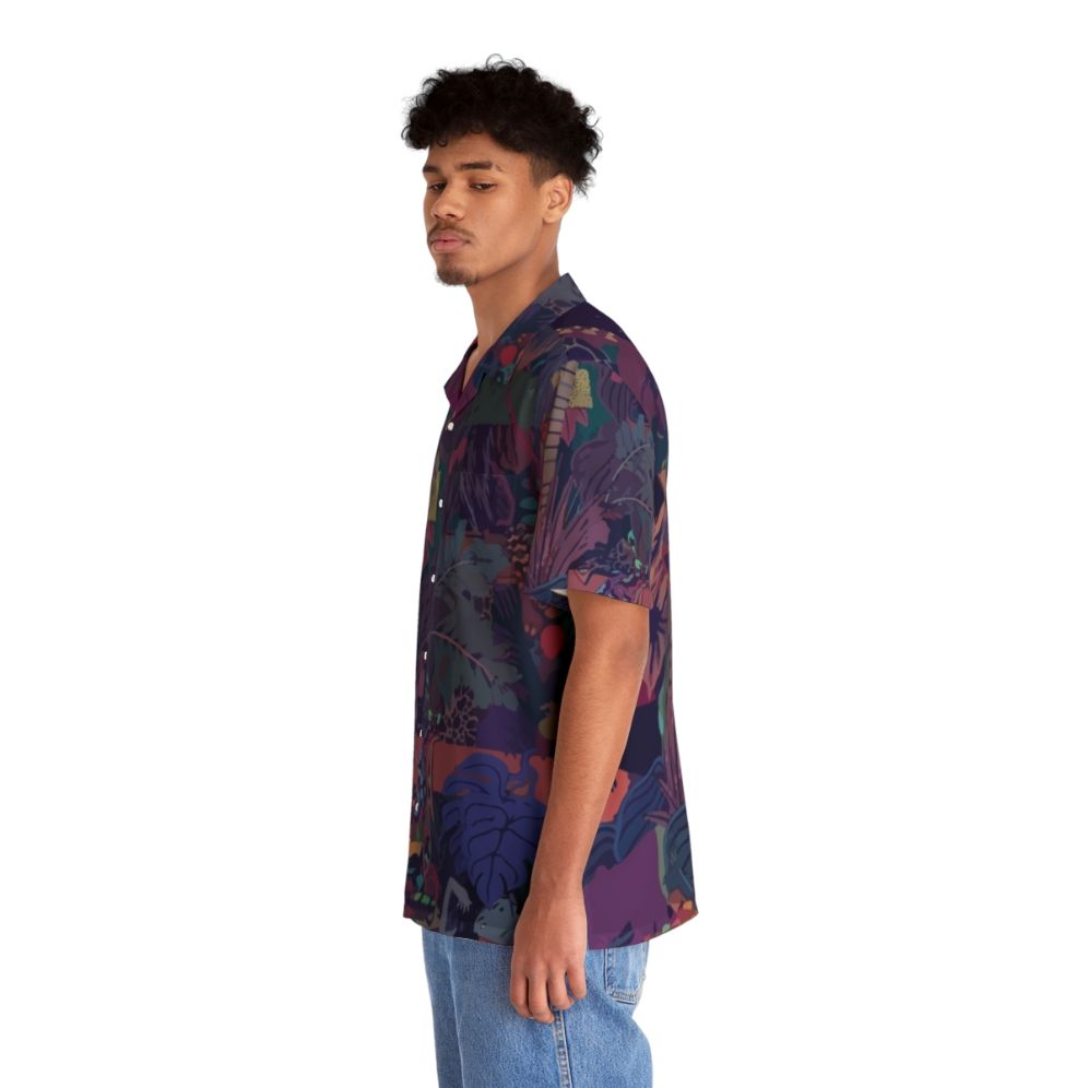 Vibrant Hawaiian shirt with Zaba album art graphic by Glass Animals - People Left