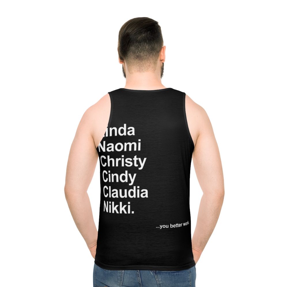 Unisex RuPaul's Drag Race Supermodel Tank Top - men back