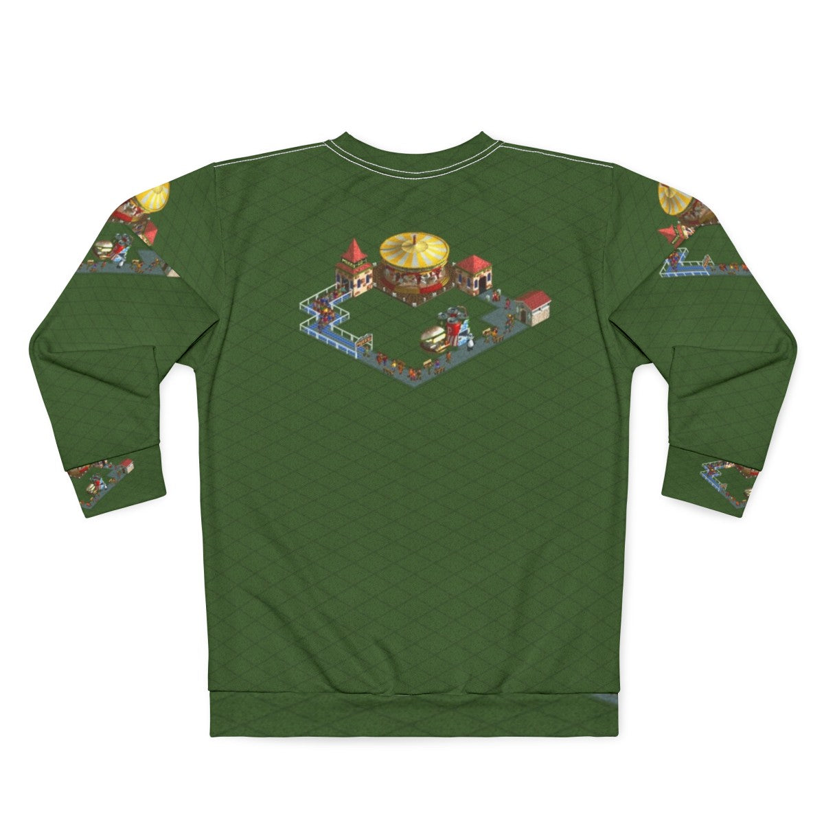 Rollercoaster Tycoon themed merry go round sweatshirt - Back