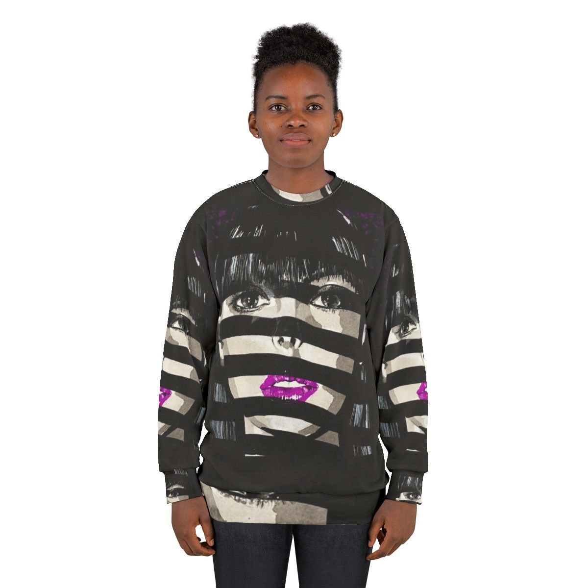 Exotica Sweatshirt - Purple Disco-Inspired Music Lover's Sweatshirt - women