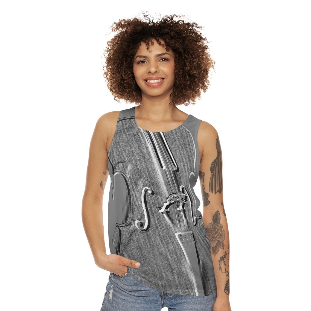 Cello Musician's Grey Tank Top - women