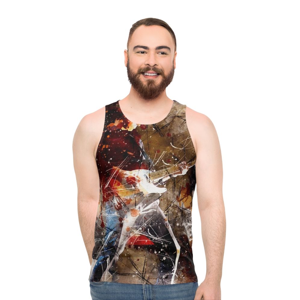 Unisex Aztec Camera Music Apparel Abstract Tank Top - men