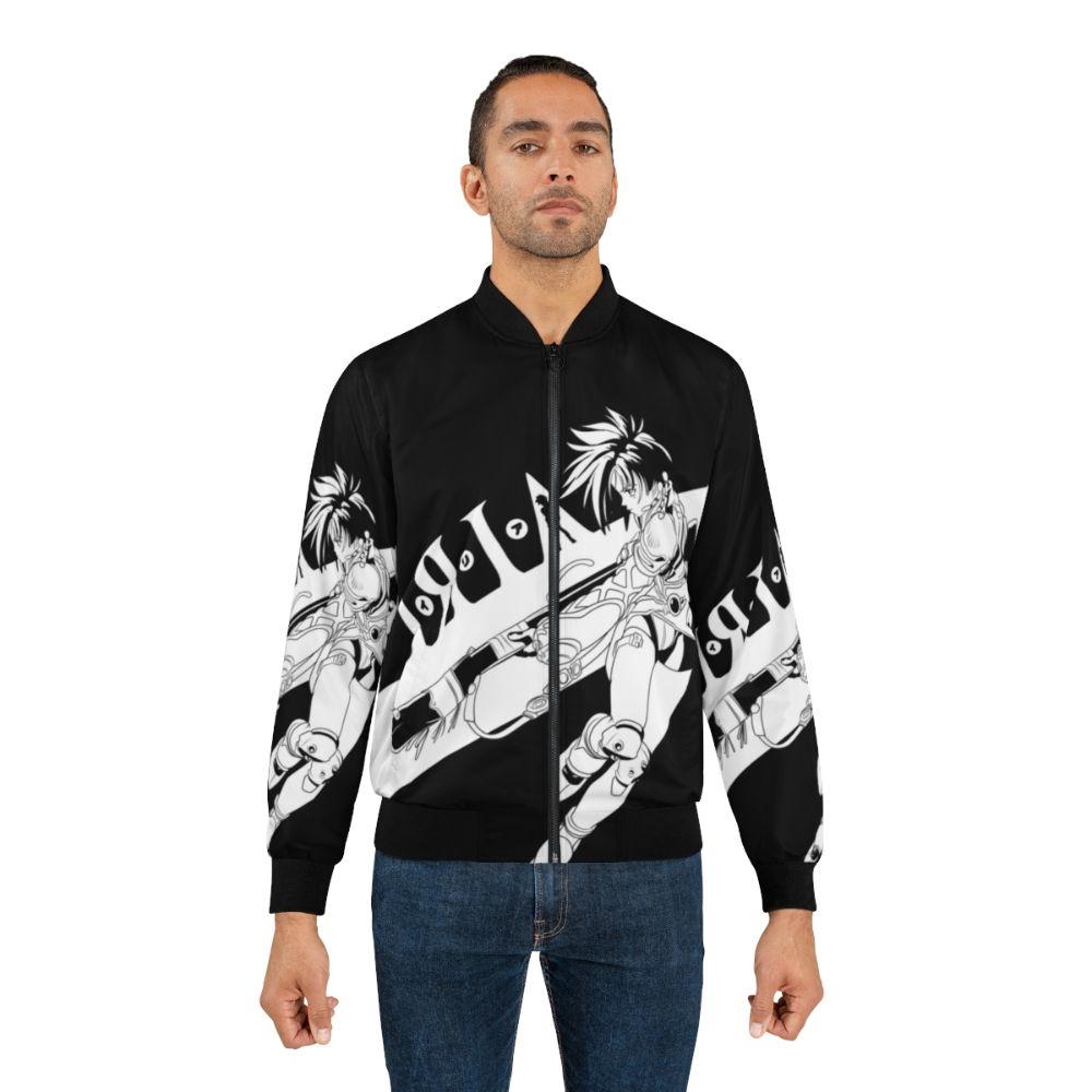 Iria Zeiram Retro Bomber Jacket with Anime, Manga, and Mecha Inspired Design - Lifestyle