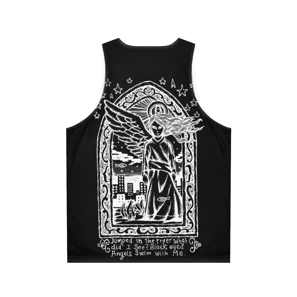 Black Eyed Angels Inverted Graphic Tank Top - Back