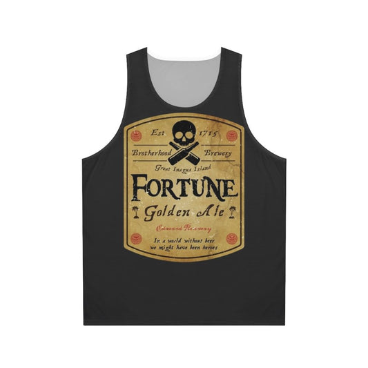 Assassins Creed inspired unisex tank top with beer label design