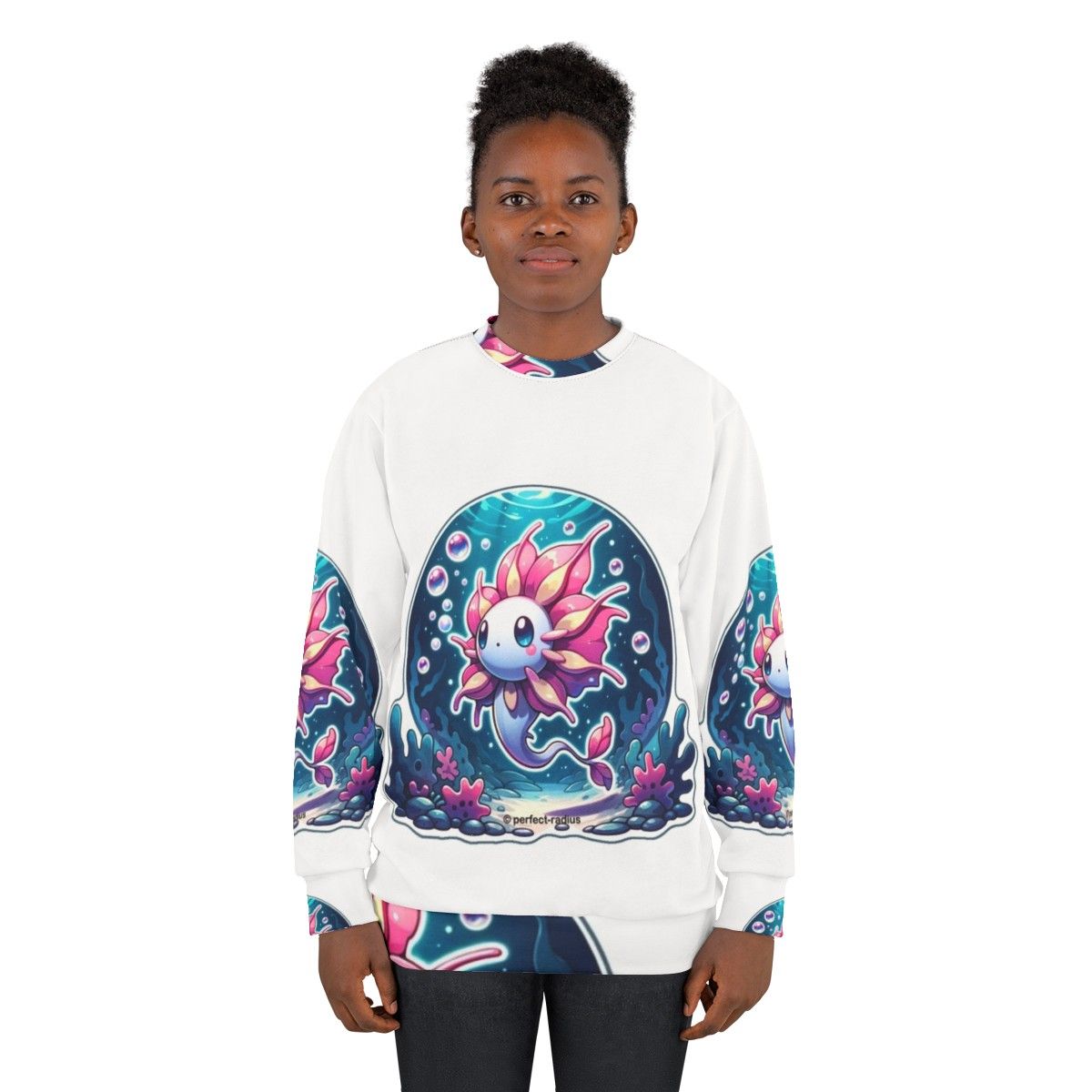 Legendary petal fish fantasy sweatshirt - women