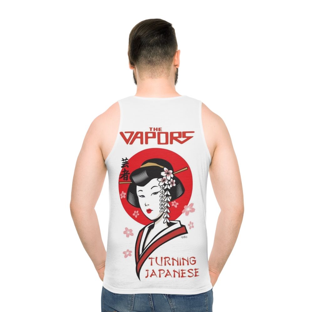 Retro 80s Turning Japanese The Vapors Unisex Tank Top - men back