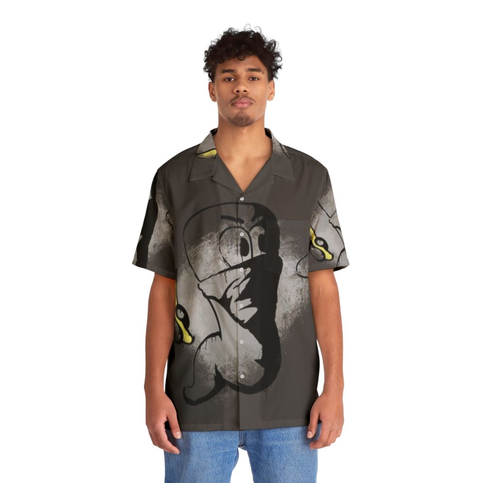 Worms Armageddon Banana Bomb Hawaiian Shirt - People Front