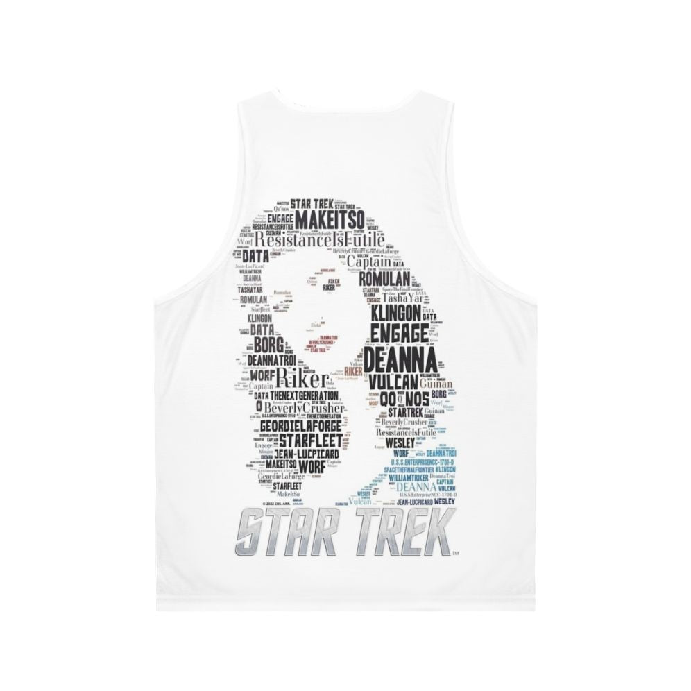 Deanna Troi Star Trek Next Generation Unisex Tank Top - Back