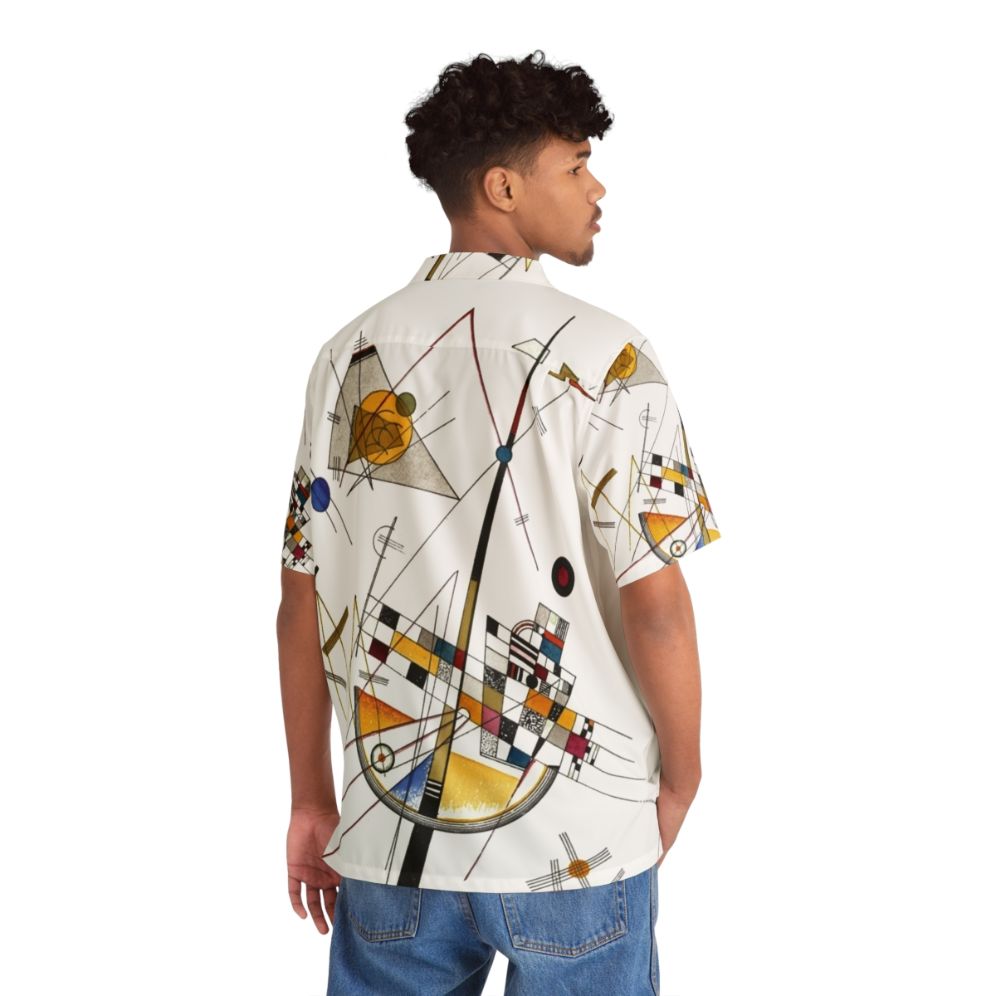 Abstract Expressionist Kandinsky Hawaiian Shirt - Flat lay