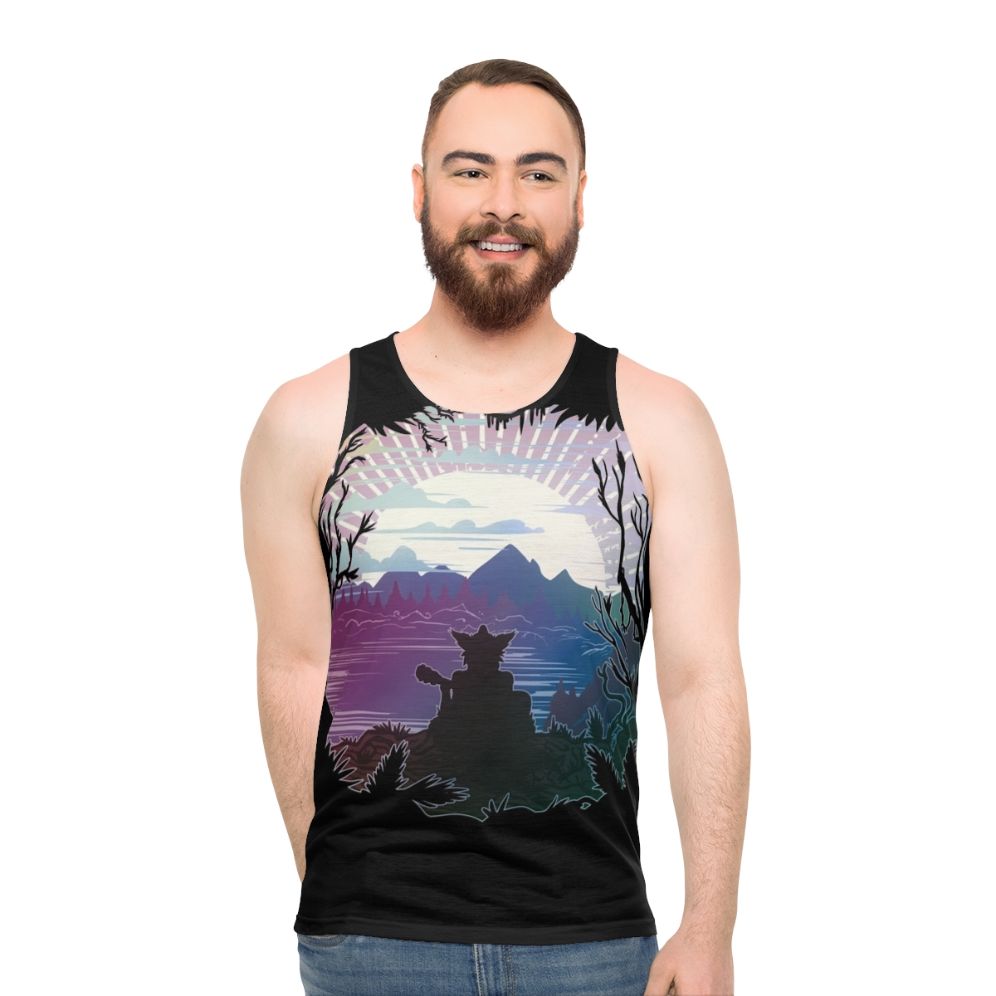 Unisex furry music anthology horizon design tank top - men