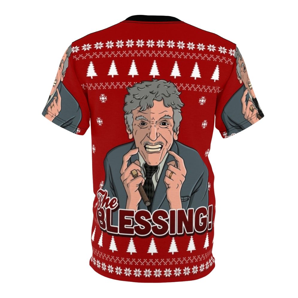 Griswold Family Christmas-inspired AOP T-shirt featuring a cozy, festive design - Back