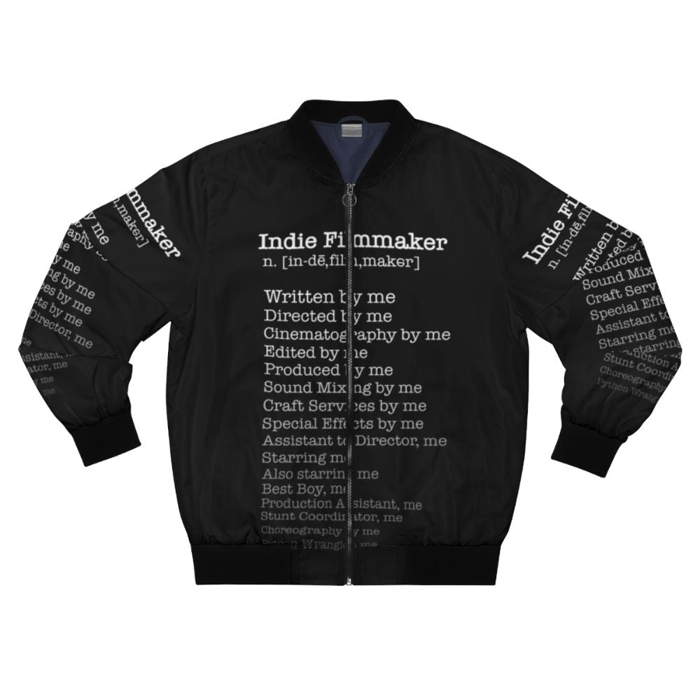 Indie filmmaker bomber jacket for movie lovers and independent directors