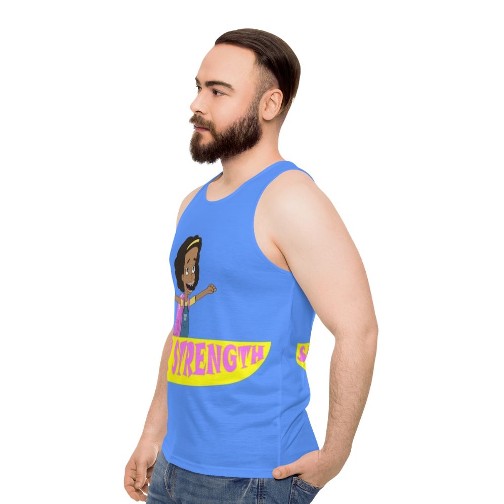 Unisex Sugar Strength Big Mouth Netflix Tank Top - men side