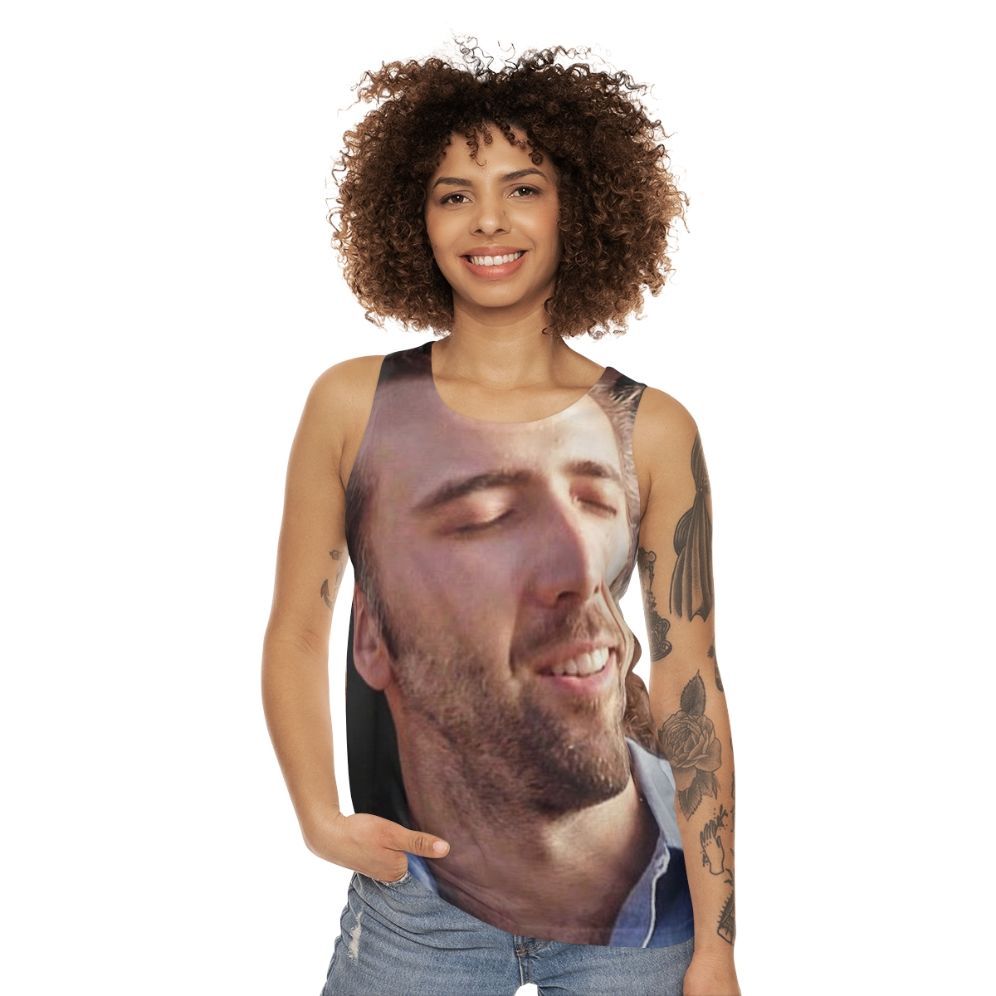 Nicolas Cage Unisex Tank Top - women