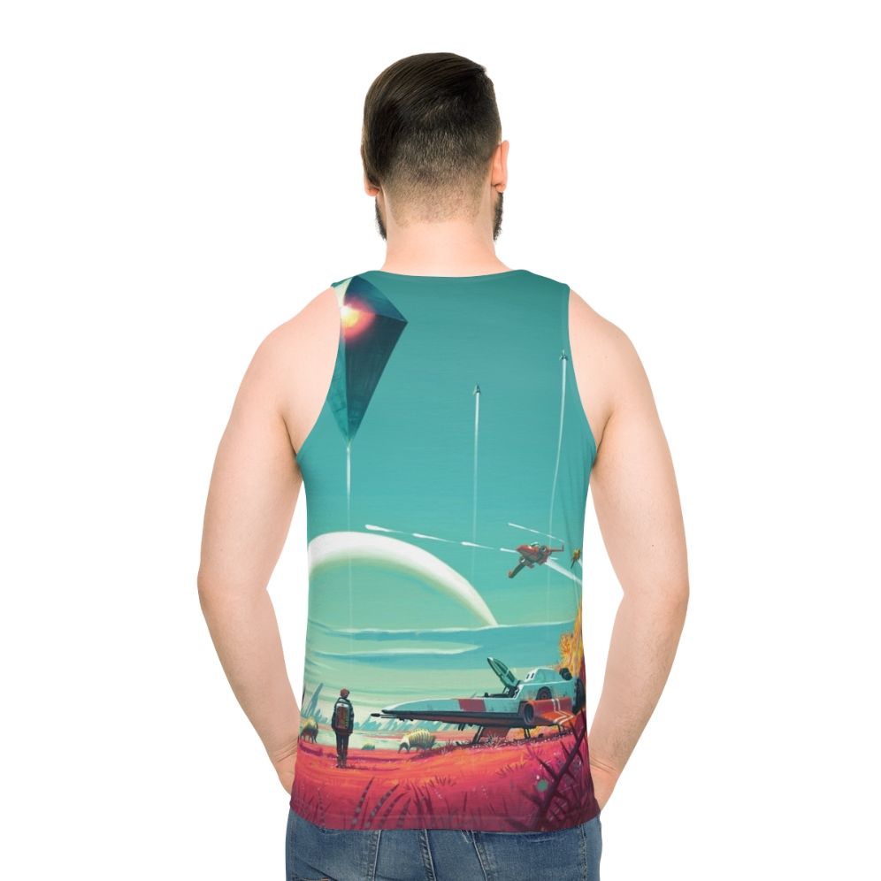 No Man's Sky Horizon Unisex Tank Top - men back