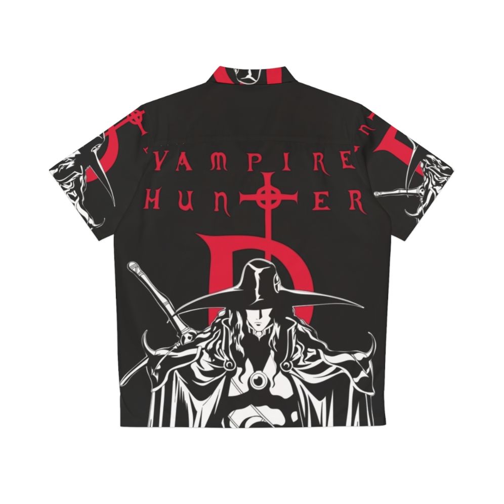 Vampire Hunter D Hawaiian Shirt with Hellsing Alucard Sigil Design - Back