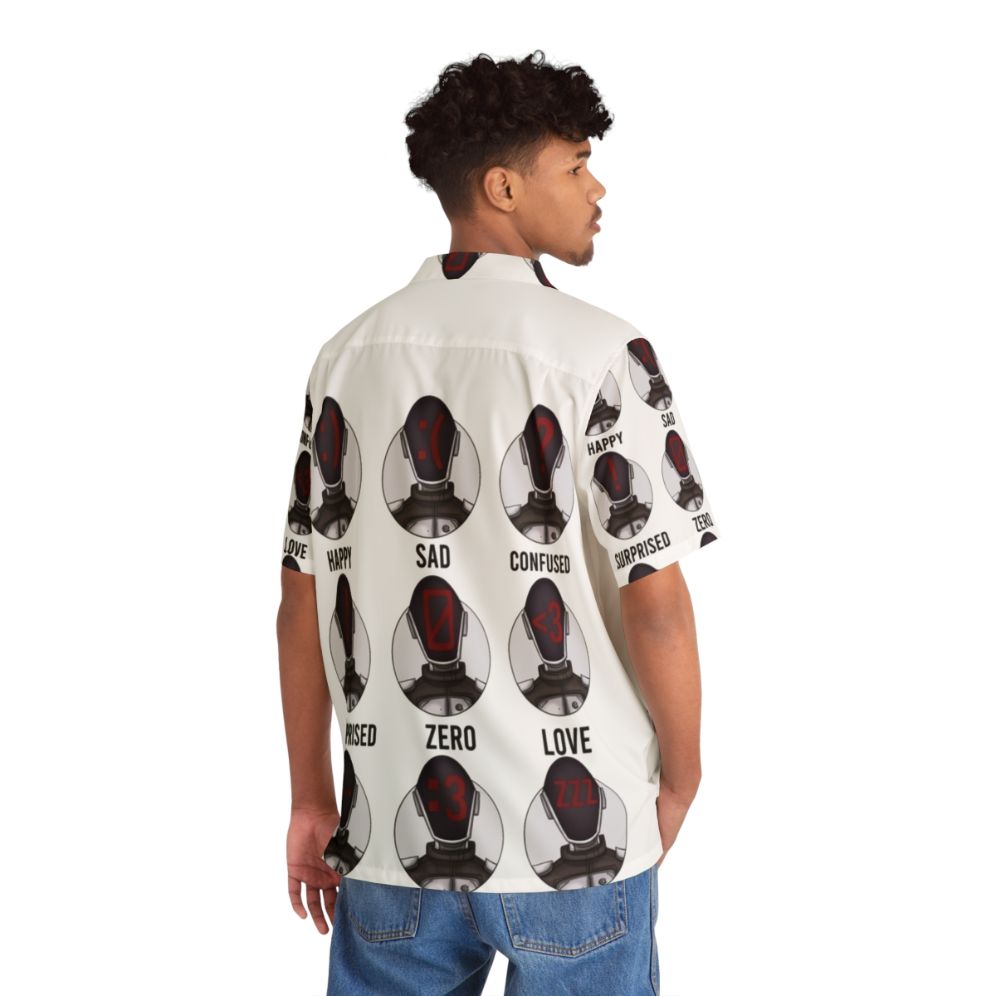 Borderlands Zer0 Facial Expressions Hawaiian Shirt - People Back