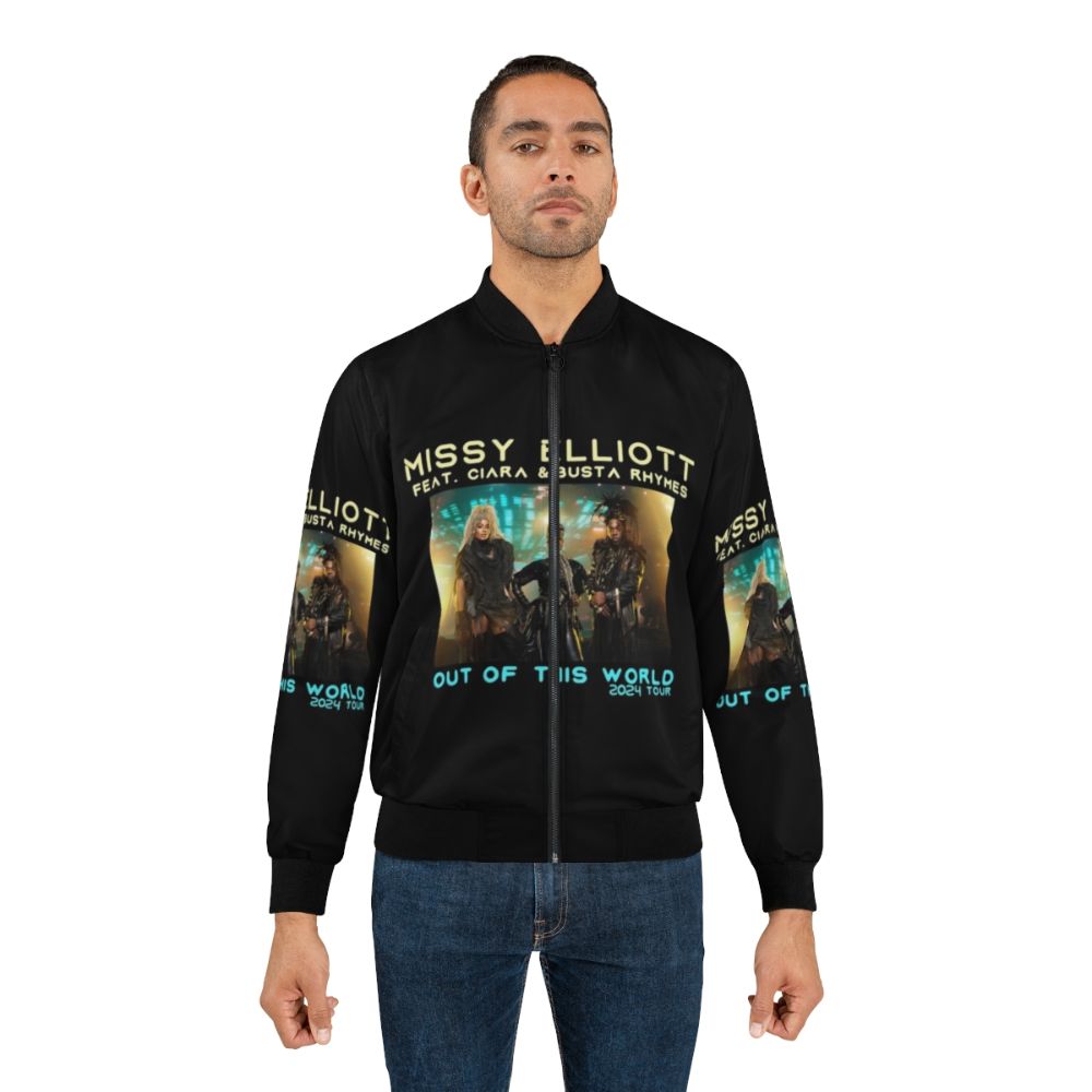 Missy Elliott 2024 Tour Feat Ciara & Busta Concert Bomber Jacket - Lifestyle