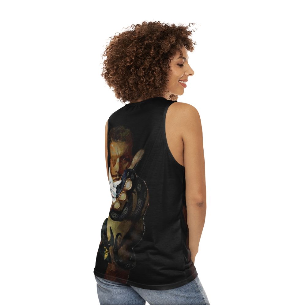 Mage inspired Dragon Age unisex tank top - women back