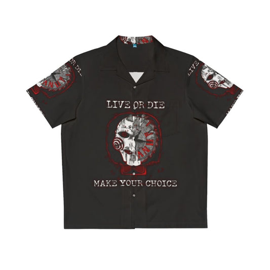 Jigsaw Saw Horror Hawaiian Shirt with John Kramer Fan Art