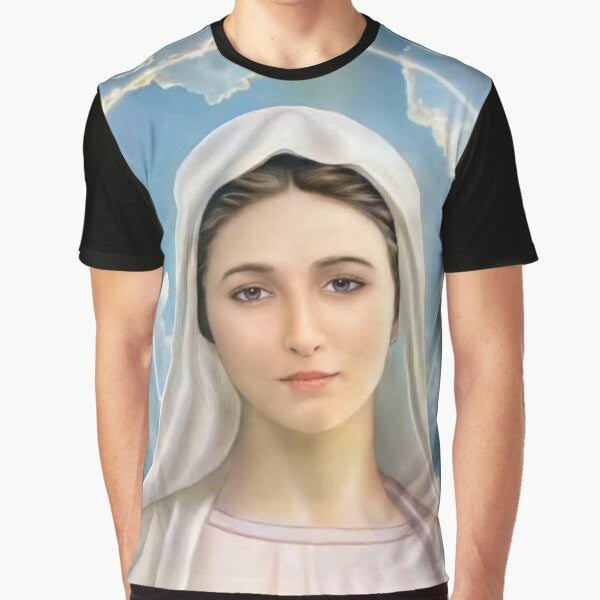 Virgin Mary, Mother of God, Our Lady of Medjugorje Graphic T-Shirt