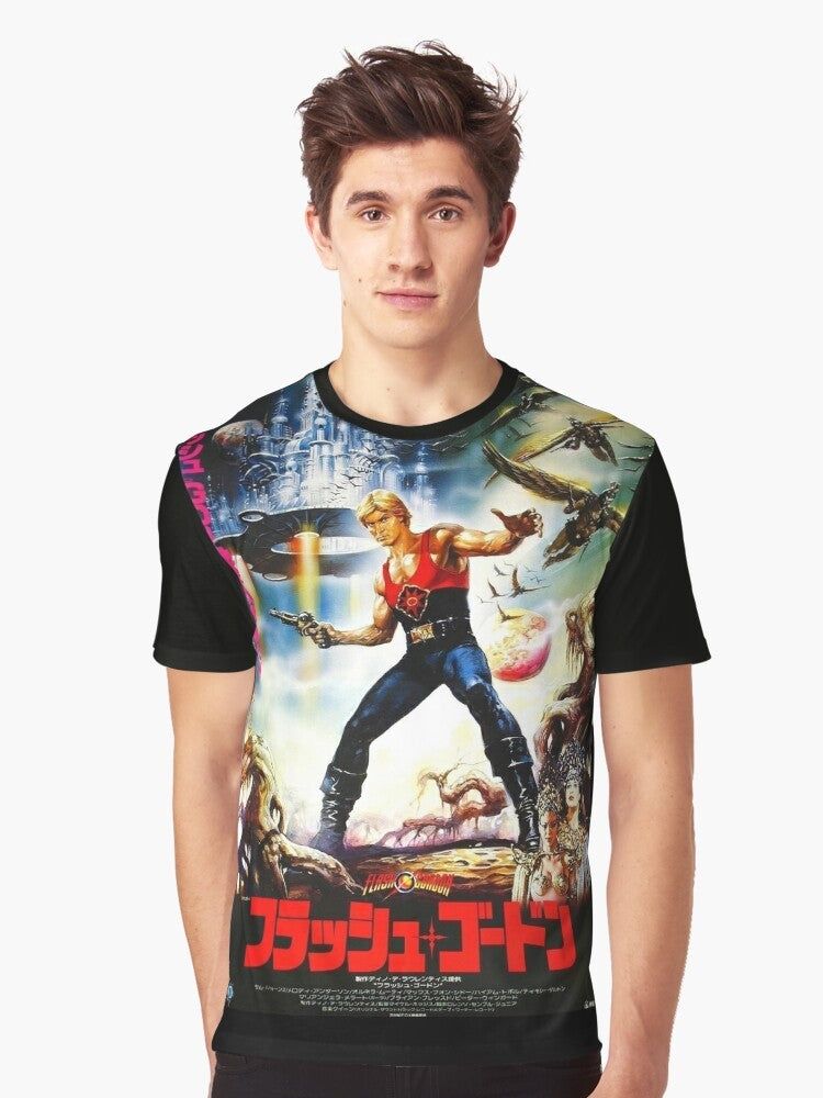 Flash Gordon Japanese Graphic T-Shirt - Men