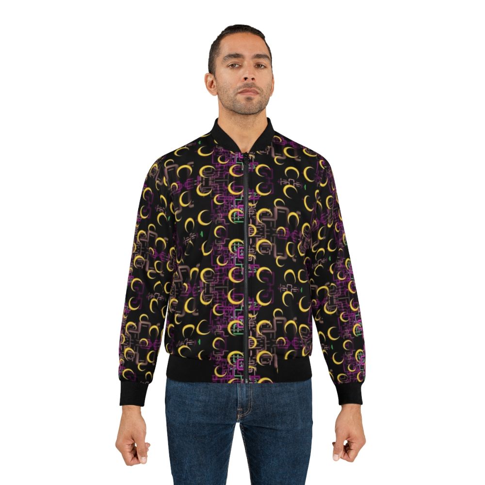 Dan Flashes Pattern Cool Tim Robinson #3 Bomber Jacket - Lifestyle