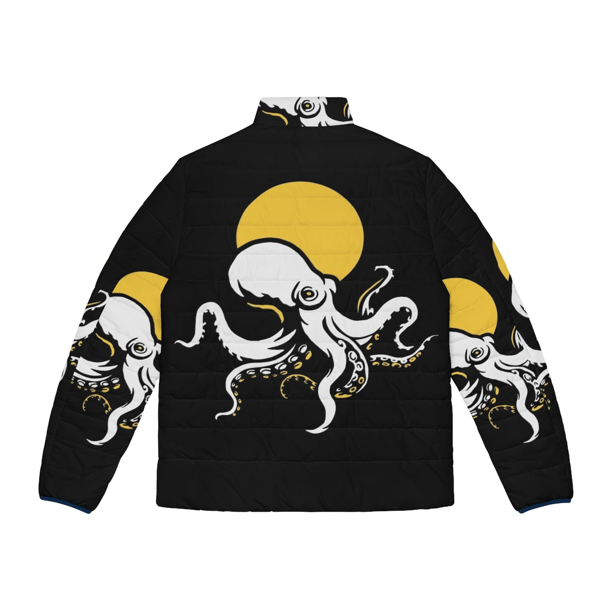 Octopus puffer jacket with Pieuvre Design graphic - Back