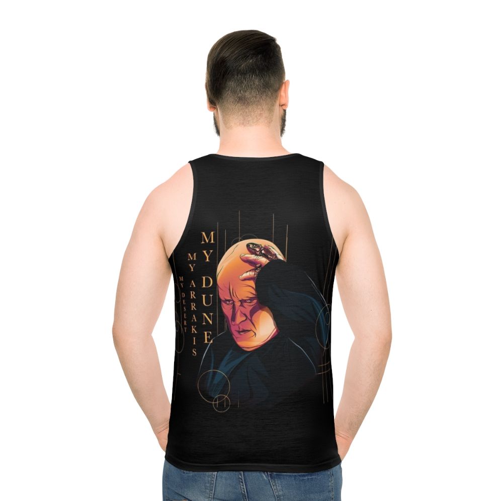 Baron Harkonnen Dune Inspired Unisex Tank Top - men back