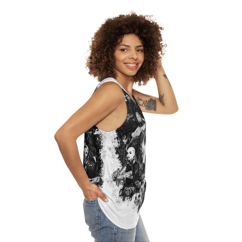 Mass Effect Sci-Fi Unisex Tank Top - women side