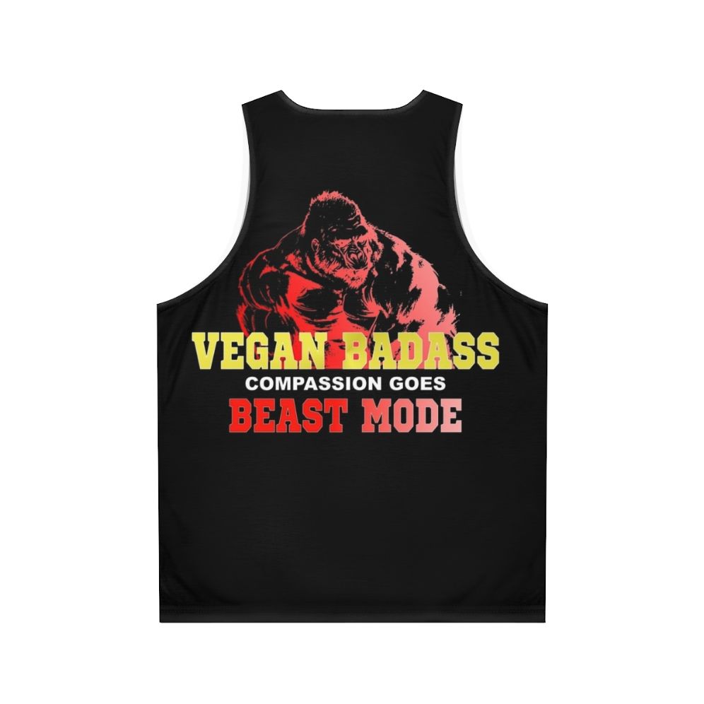 Vegan Gorilla Muscle Badass Bodybuilder Tank Top - Back