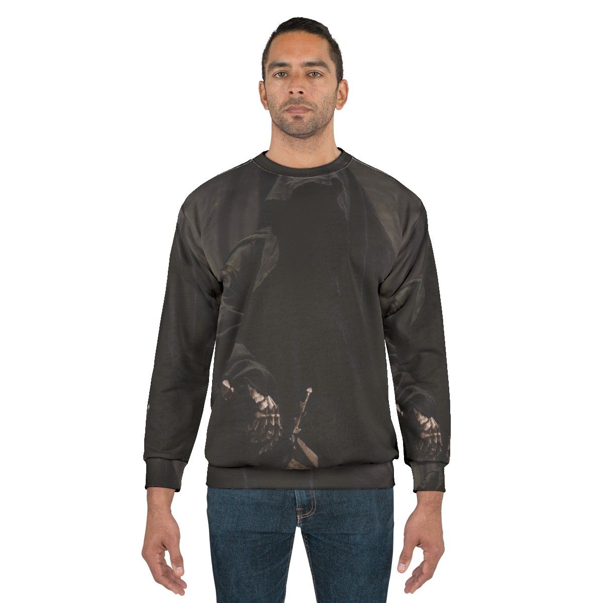 Nazgul Sweatshirt featuring a ghostly dark figure from the Lord of the Rings - men