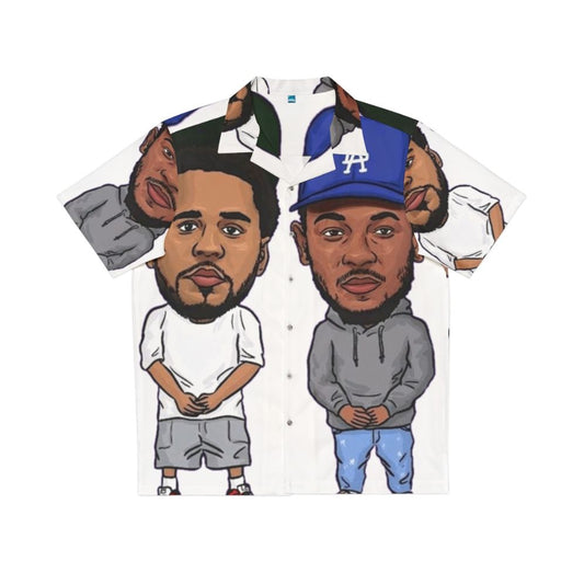 Kendrick Lamar x J Cole Hawaiian Shirt with Pop Art Design