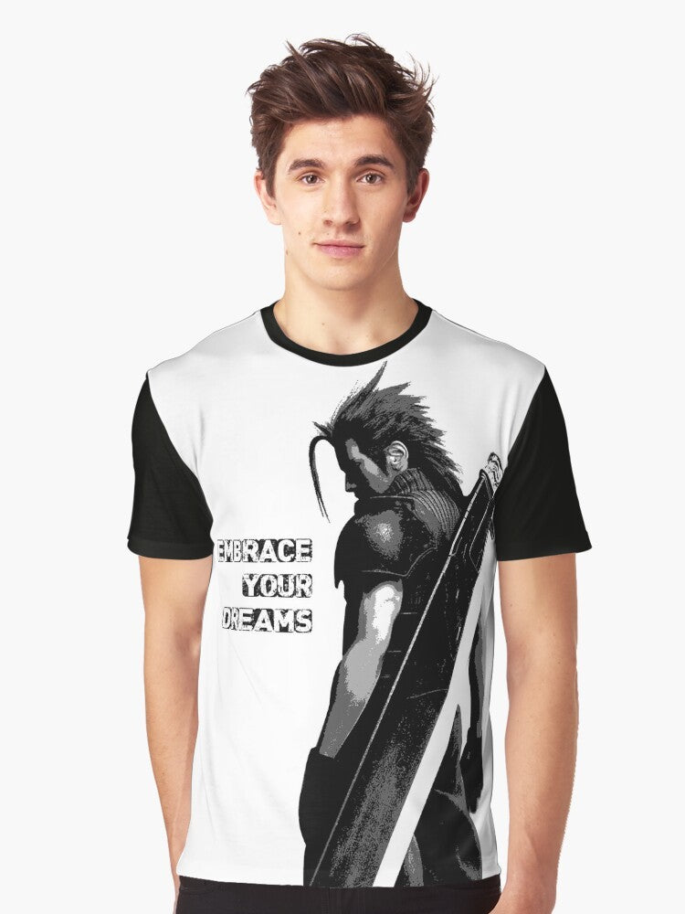 Final Fantasy Graphic T-Shirt with characters Cloud, Zack, Noctis, Prompto, Ignis, and Gladio, and Chocobo - Men