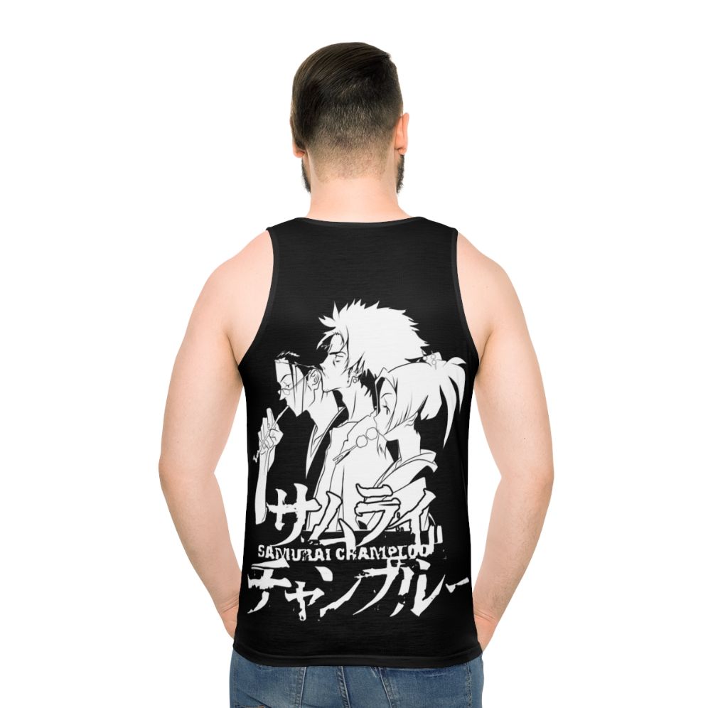 Samurai Champloo anime unisex tank top - men back