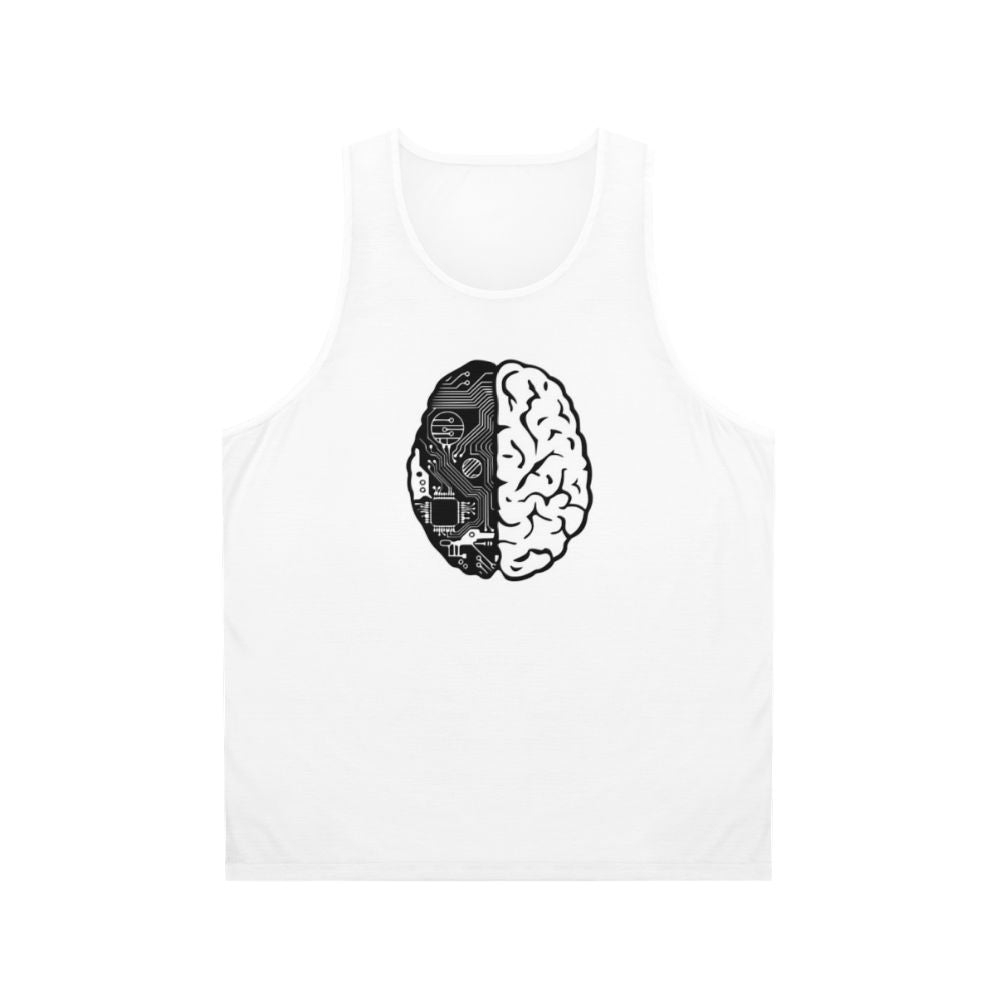 Unisex "Coding Brain" Binary Code Tank Top