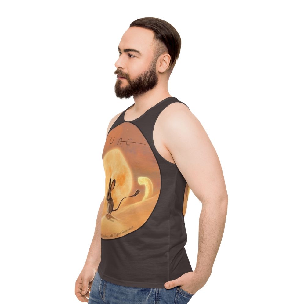 Dune movie inspired unisex tank top - men side