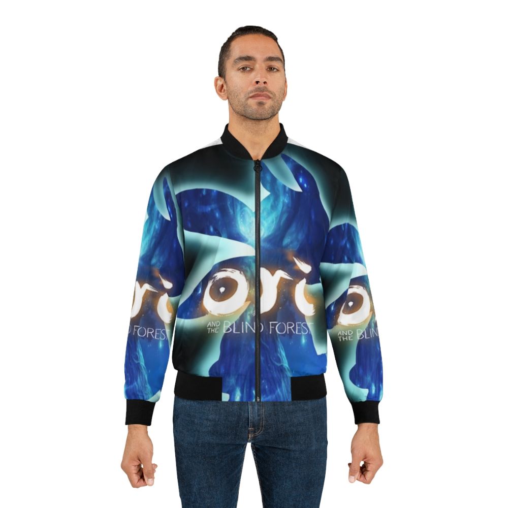 Ori and the Blind Forest inspired bomber jacket featuring the game's iconic characters and world - Lifestyle