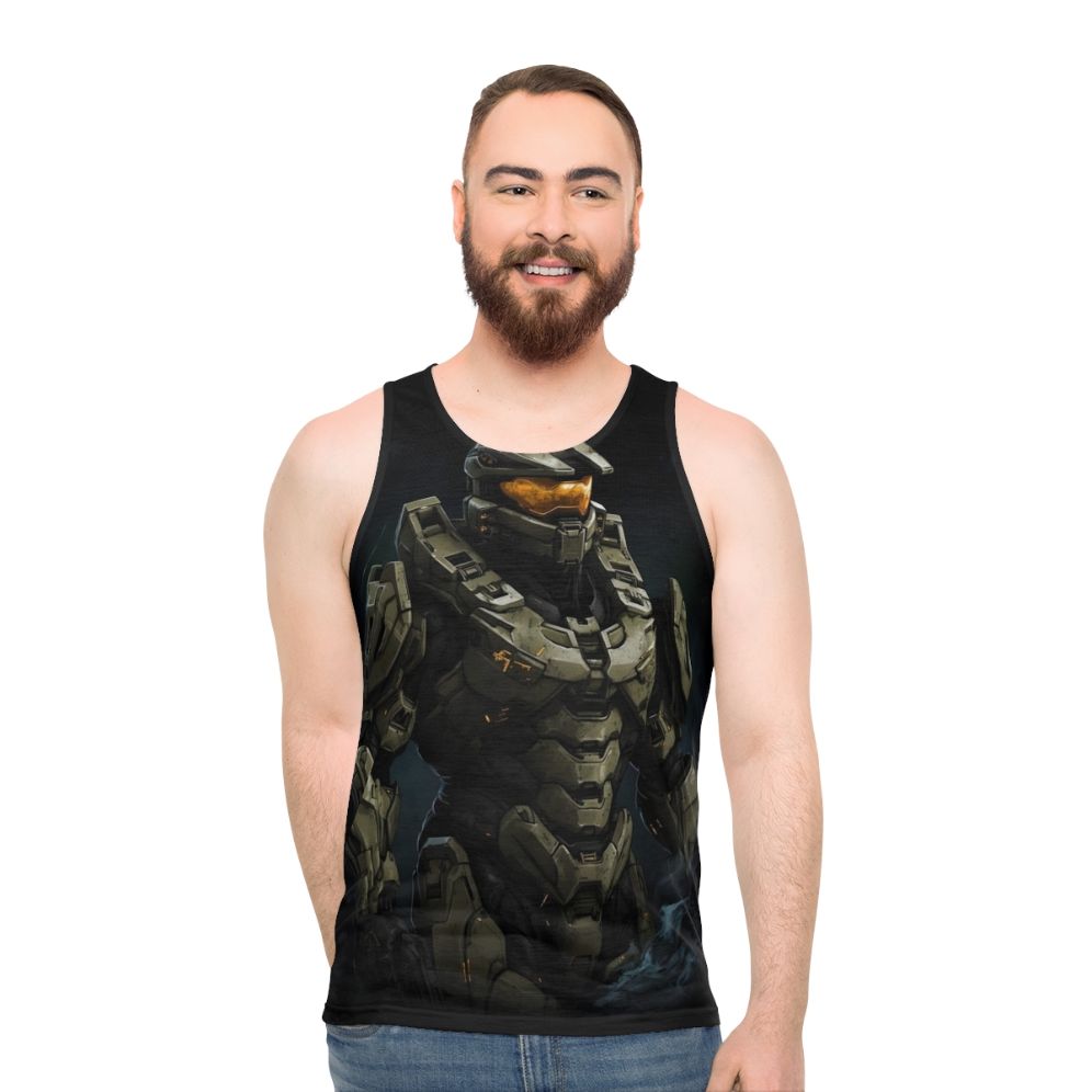 Master Chief Unisex Halo Gaming Tank Top - men