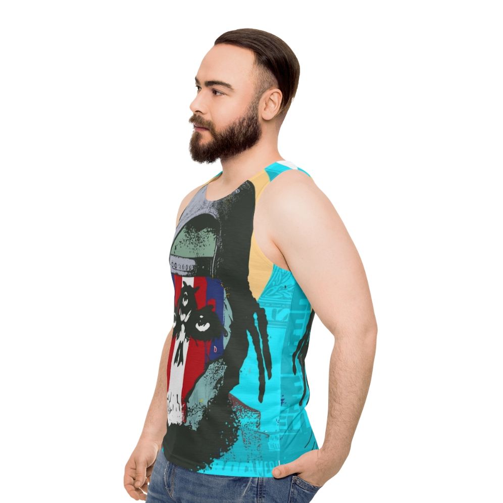 Eto and Flee Lord Rocamerikka Unisex Hip Hop Tank Top - men side