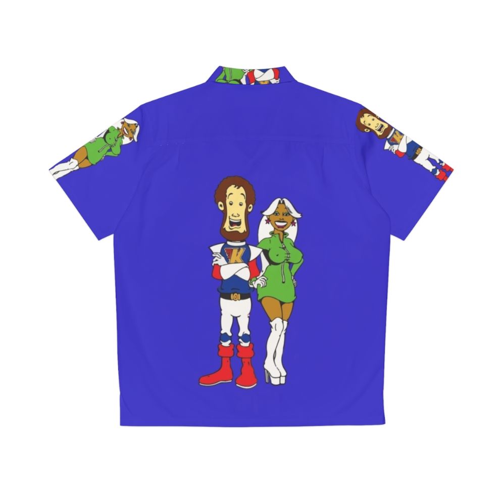 Captain Kremmen Kenny Everett Cartoon Spaceman Superhero Hawaiian Shirt - Back