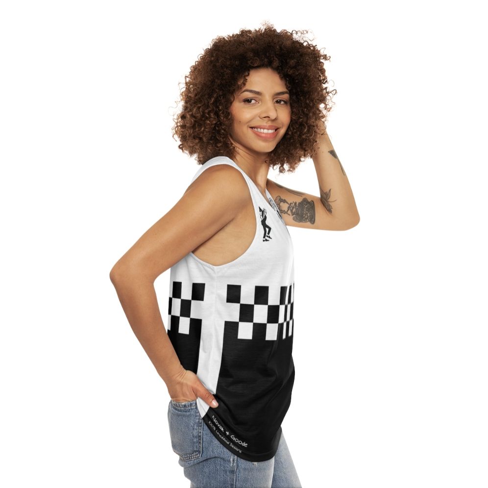 Unisex 2-Tone 3rd Kit Style Athletic Tank Top - women side