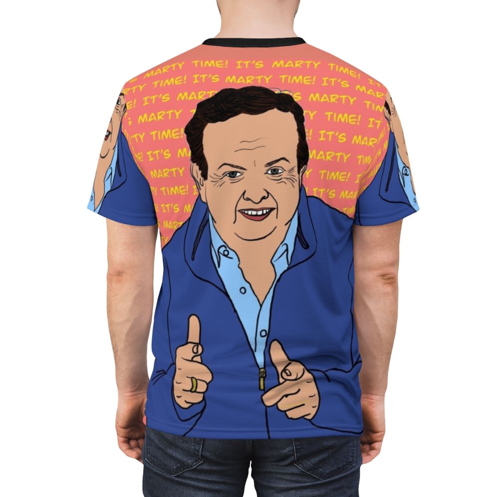 Marty Morrissey themed AOP t-shirt with a fun, colorful design - men back