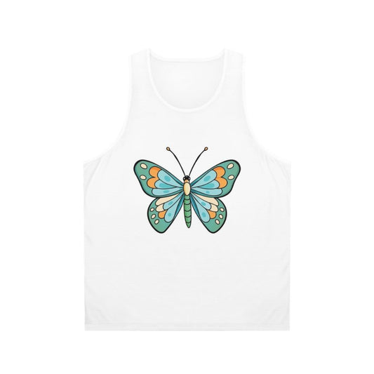 Monarch butterfly charm unisex tank top