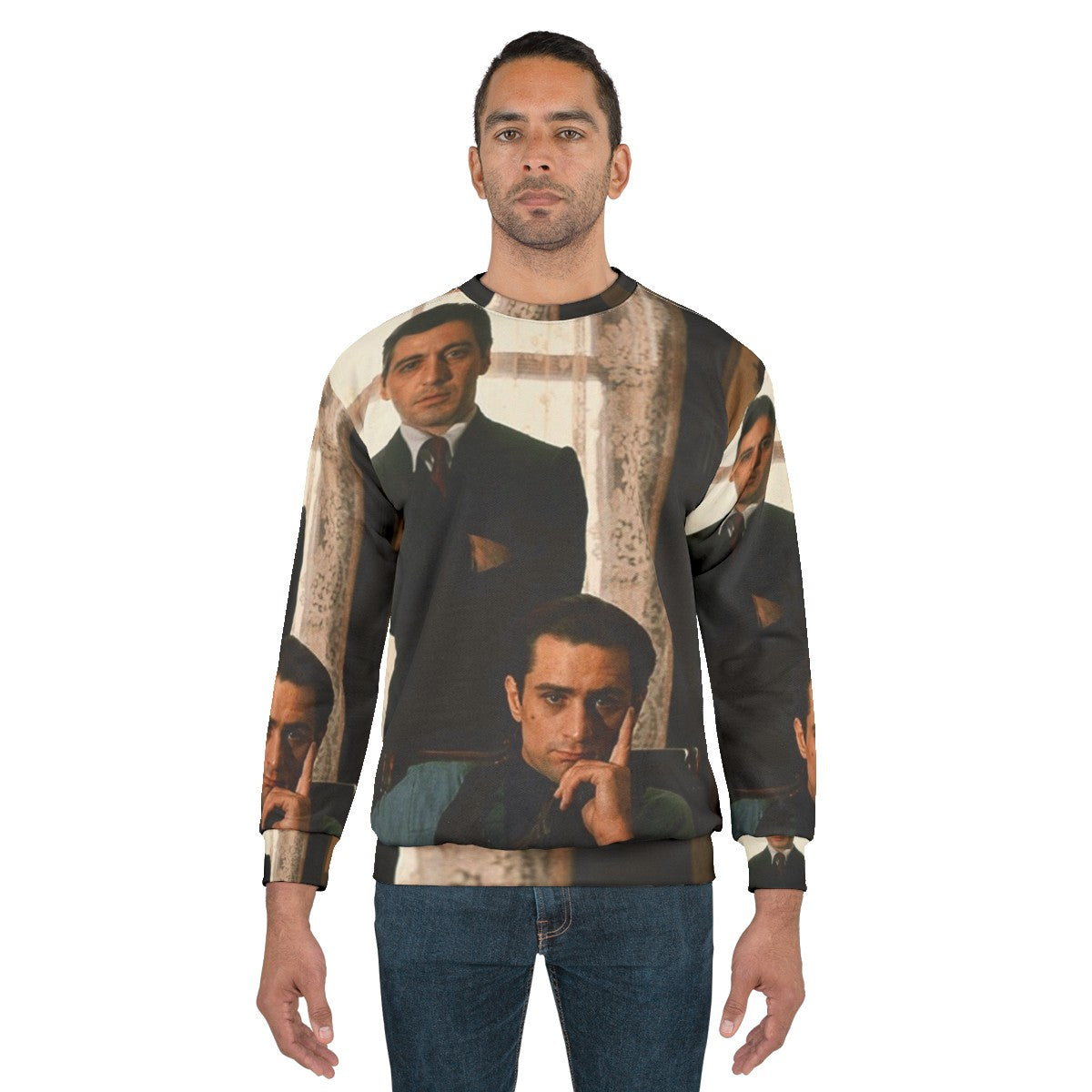 "The Godfather" Al Pacino and Robert De Niro Sweatshirt - men