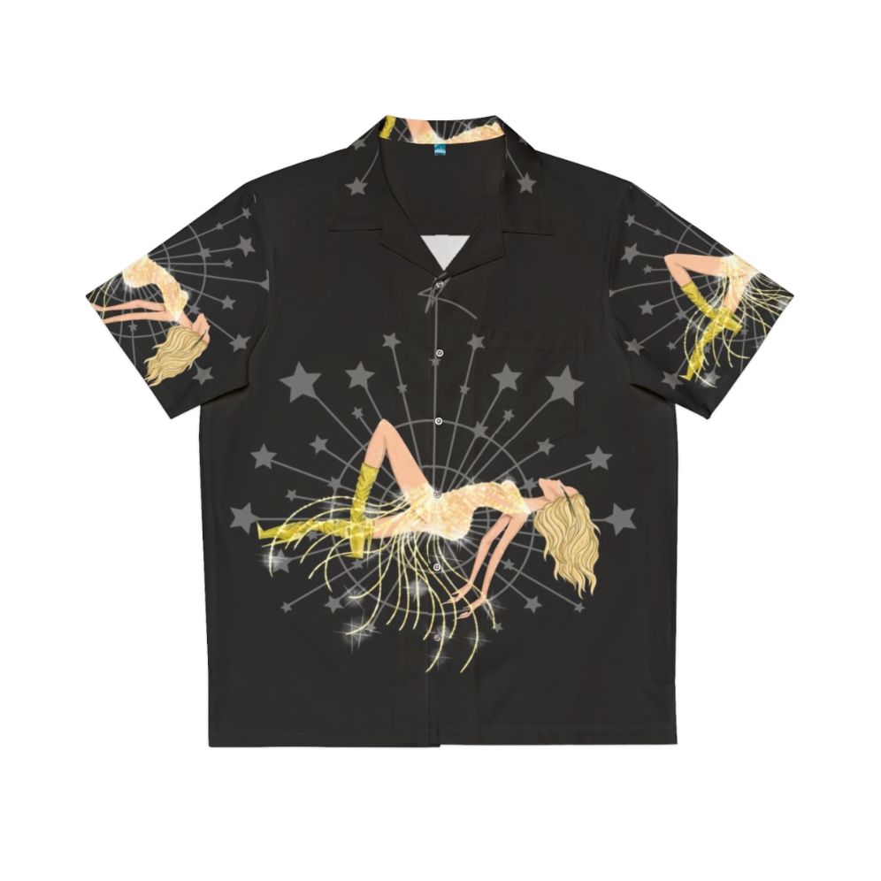 Vibrant vegas high hawaiian shirt with kylie minogue inspired design